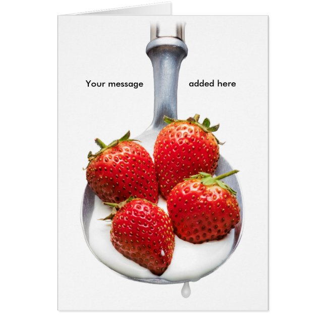 Aardbeien en crème (Voorkant)