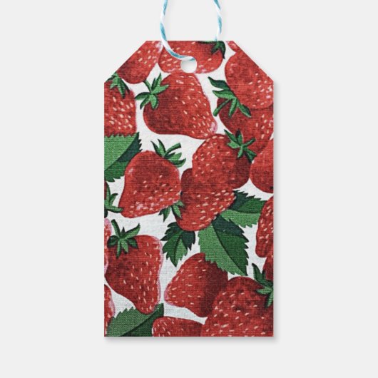 Aardbeien en crème cadeaulabel (Achterkant)