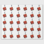 Aardbeien en crème cadeaupapier (Vlak)