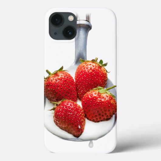 Aardbeien en crème Case-Mate iPhone case (Achterkant)