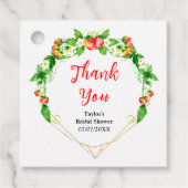 Aardbeien en Daisies Vrijgezellenfeest Dank u Bedankjes Labels (Voorkant)