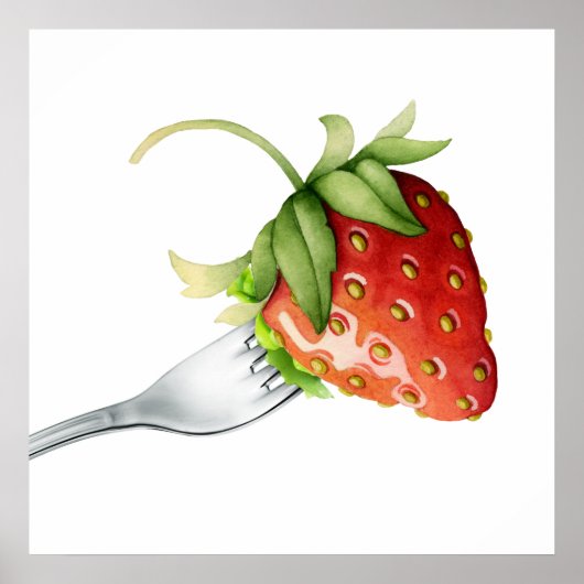 Aardbeien en Poster van vorken - SRF (Voorkant)