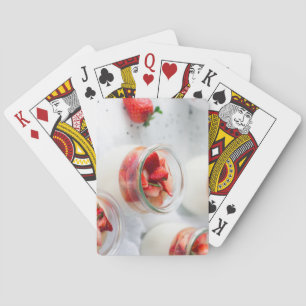 aardbeien en room pokerkaarten