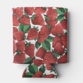 Aardbeien en roompatroon blikjeskoeler (Achterkant)