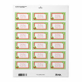 Aardbeien Etiket (Full Sheet)