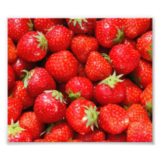 Aardbeien Foto Afdruk