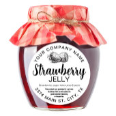 Aardbeien Gelei Jam Thuisgemaakt label STRAW04rd