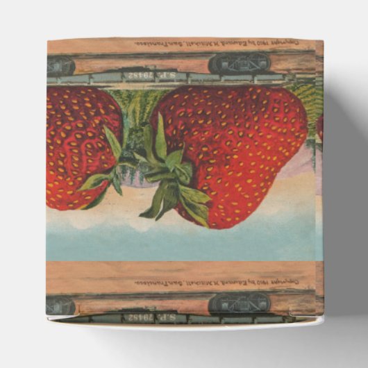 Aardbeien Giant Antiek Fruit Bedankdoosjes (Bovenkant)