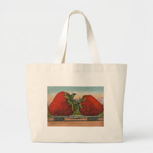 Aardbeien Giant Antiek Fruit Grote Tote Bag