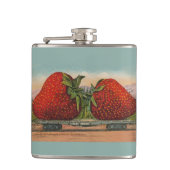 Aardbeien Giant Antiek Fruit Heupfles (Voorkant)