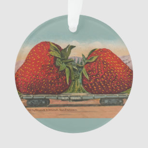 Aardbeien Giant Antiek Fruit Ornament