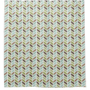 Aardbeien Herringbone Pattern Design Douchegordijn