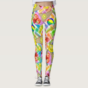 Aardbeien Ice Cream-Leggings Leggings
