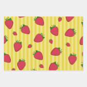 Aardbeien Illustratie Inpakpapier Vel (Voorkant)