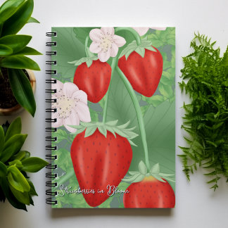 Aardbeien in bloei – voortekst notitieboek