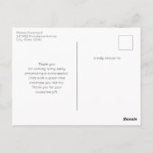 Aardbeien in een emmer Dank u Briefkaart (Achterkant)