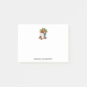 Aardbeien in een emmer post-it® notes