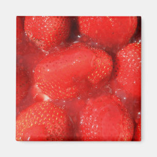 Aardbeien in Jelly Magnet Magneet