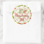 Aardbeien Jam Inblikken Label (Tas)