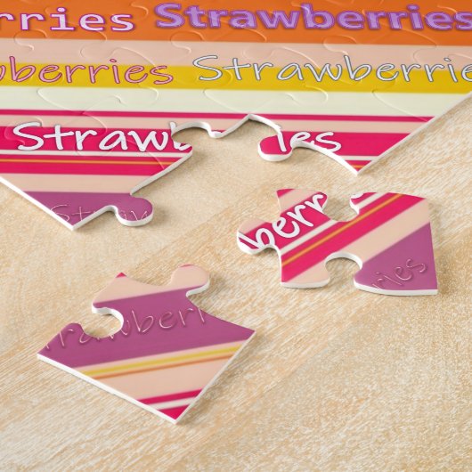 aardbeien Jigzaag Puzzle Daisy Legpuzzel (Zijkant)