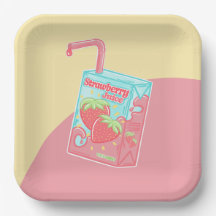 Aardbeien Juice Box Verjaardagsfeestje