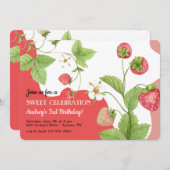 Aardbeien Kaart (Voorkant / Achterkant)