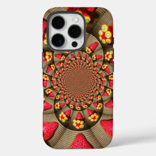 Aardbeien Kaleidoscoop Kleurrijk Rode Delight Ku iPhone 16 Pro Hoesje