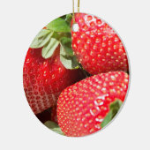 Aardbeien Keramisch Ornament (Links)
