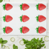 Aardbeien keukenhanddoeken (Gevouwen)