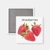 Aardbeien Koelkast Magnet Magneet (Voorkant / Achterkant)