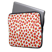 Aardbeien Laptop Sleeve (Voorkant Links)