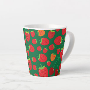 Aardbeien    latte mok