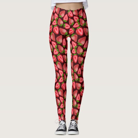 Aardbeien Leggings (Voorkant)