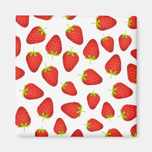 Aardbeien Magneet (Voorkant)