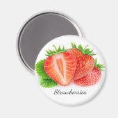 Aardbeien Magneet (Voorkant / Achterkant)