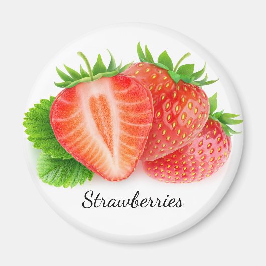 Aardbeien Magneet (Voorkant)