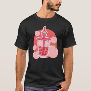 Aardbeien Melk Groovy Carton Cat Paws T-shirt