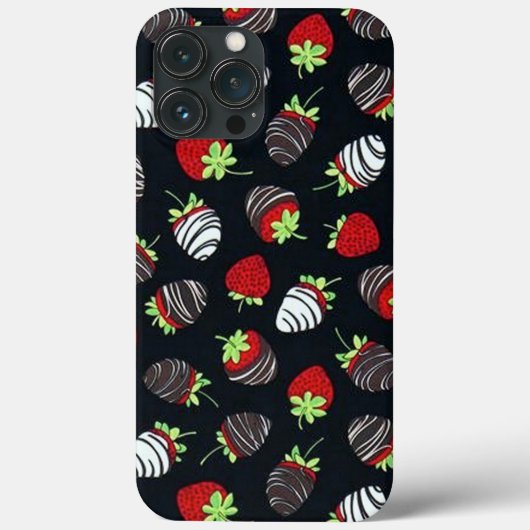 Aardbeien met chocolade Case-Mate iPhone case (Achterkant)