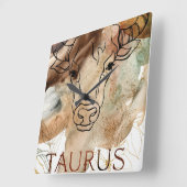 Aardbeien met goudbruine goudbloemen vierkante klok (Hoek)