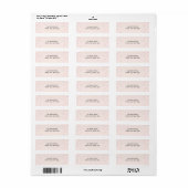 Aardbeien Minimalisme Etiket (Full Sheet)