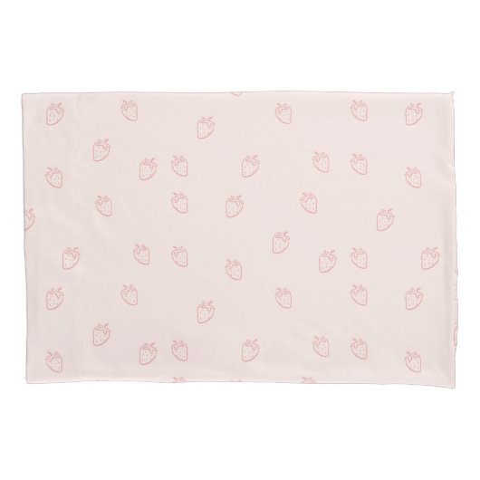 Aardbeien Minimalisme Kussensloop (Voorkant)