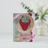 Aardbeien Moon Briefkaart (Staand voorkant)