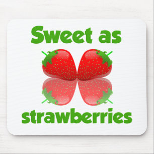 Aardbeien mousepad muismat