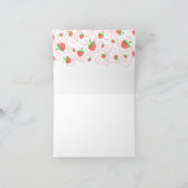 Aardbeien Notitiekaartje (Binnen)