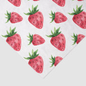 Aardbeien (ontwerp 50-reeks rood) tissuepapier (Detail)