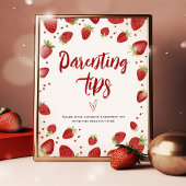 Aardbeien Ouderschap Tips 8x10 Tafelbord Poster