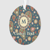 Aardbeien Paisley Pattern Ornament (voorkant)