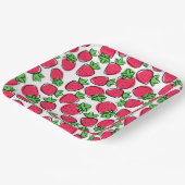 Aardbeien  papieren bordje (Gebogen)