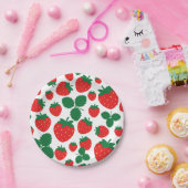 Aardbeien Papieren Bordje (Feest)
