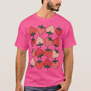 Aardbeien Pattern Fruitarian Berry aardbeien F T-shirt